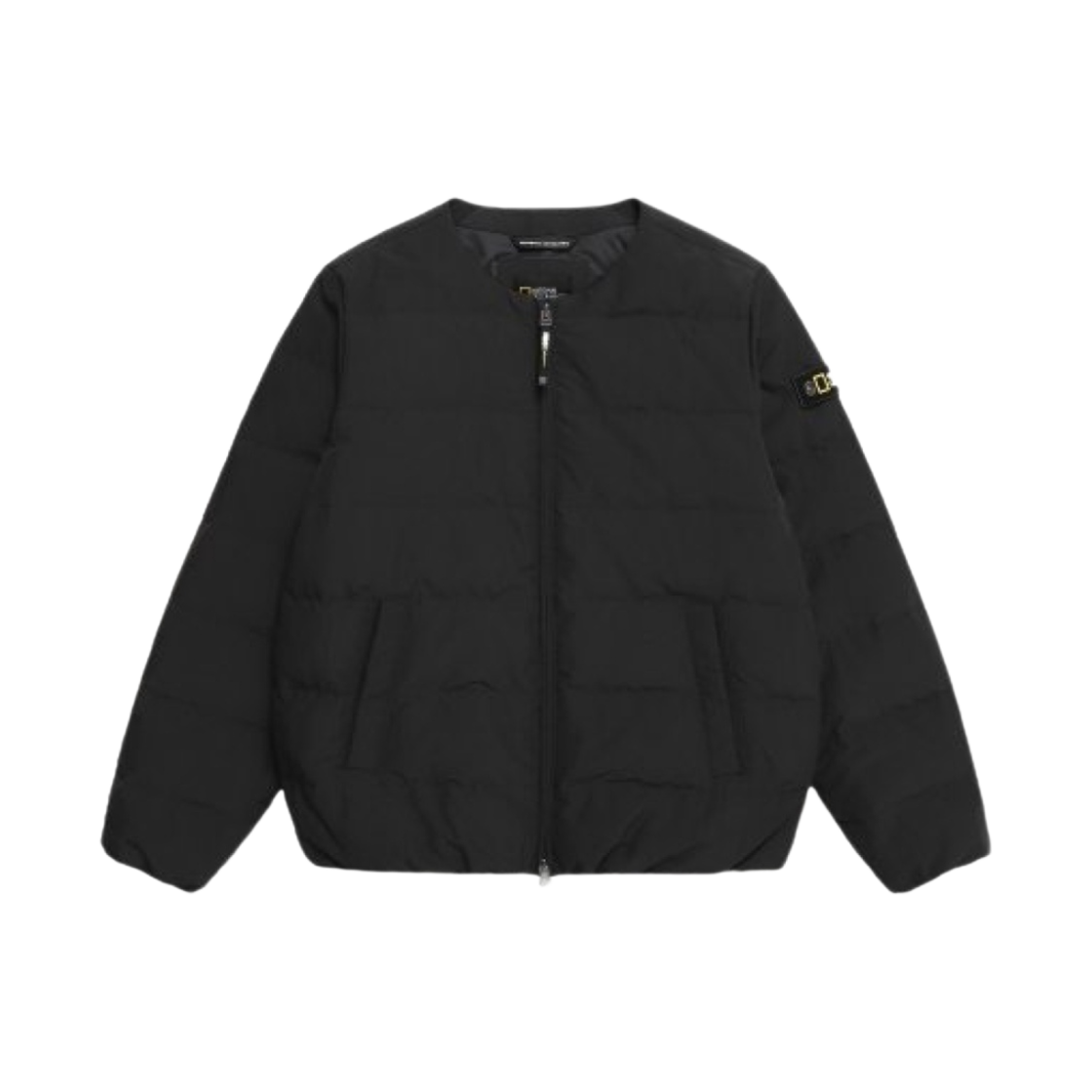 (W) 내셔널 지오그래픽 헤론 U넥 경량 덕 다운 점퍼 카본 블랙((W) National Geographic Heron U Neck Lightweight Duck Down Jumper Carbon Black)