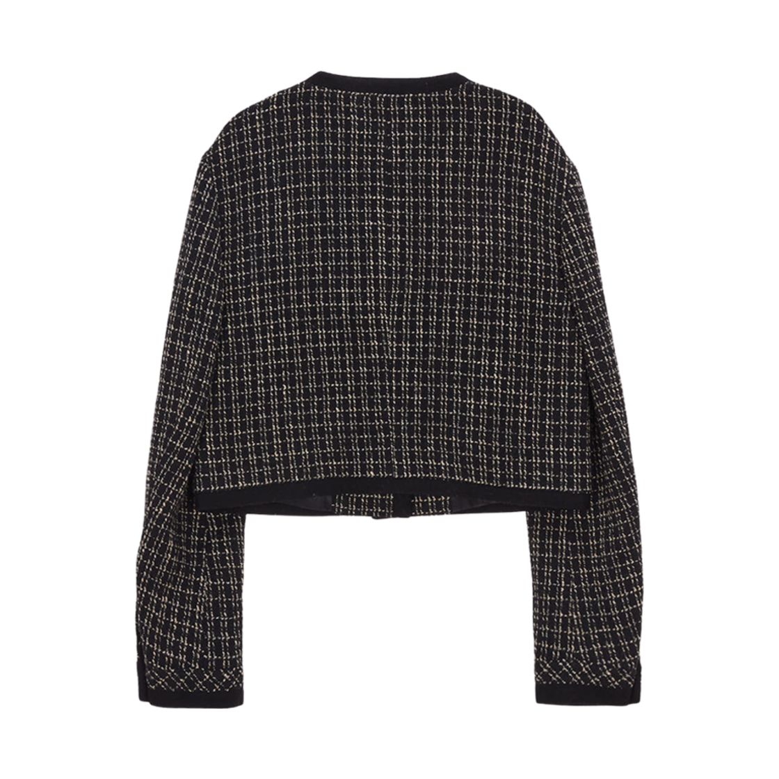 (W) 마뗑킴 트위드 클래식 자켓 블랙((W) Matin Kim Tweed Classic Jacket Black) - 2