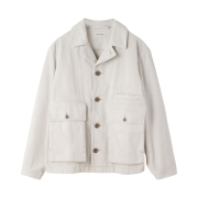 Lemaire Boxy Jacket Denim Snow Grey