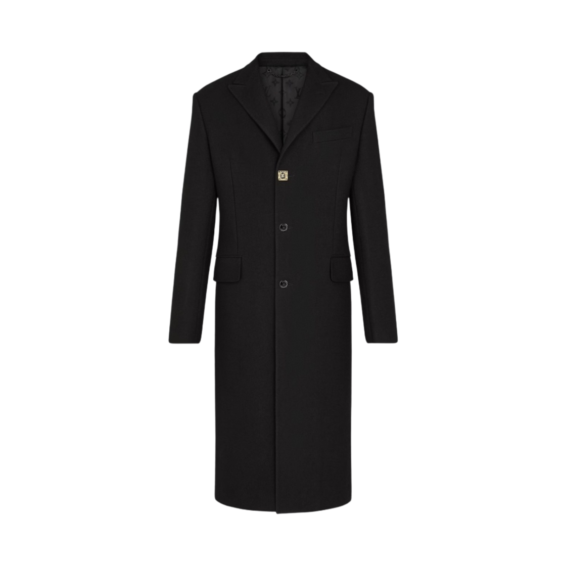 - Louis Vuitton Slim Tailored Coat Black