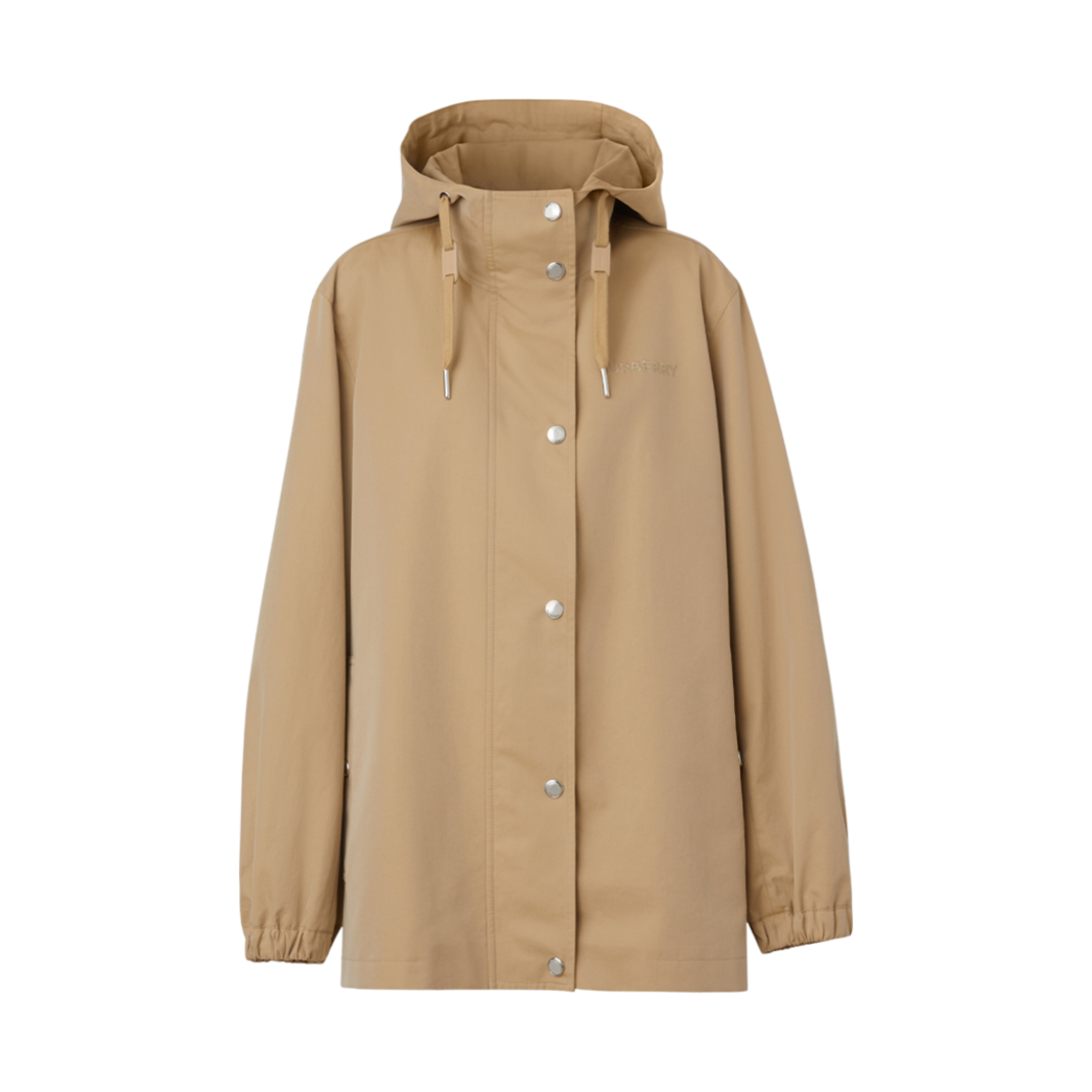 (W) 버버리 트로피컬 개버딘 후드 자켓 허니((W) Burberry Tropical Gabardine Hooded Jacket Honey) - 1