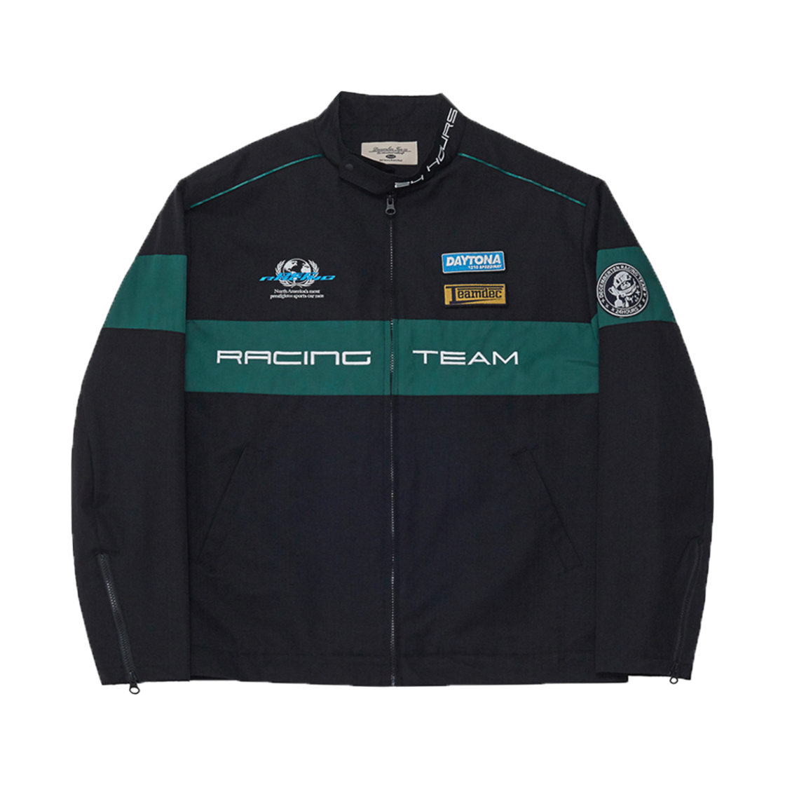 디셈버텐 데이토나 나일론 레이싱 자켓 블랙(December Ten Daytona Nylon Racing Jacket Black)