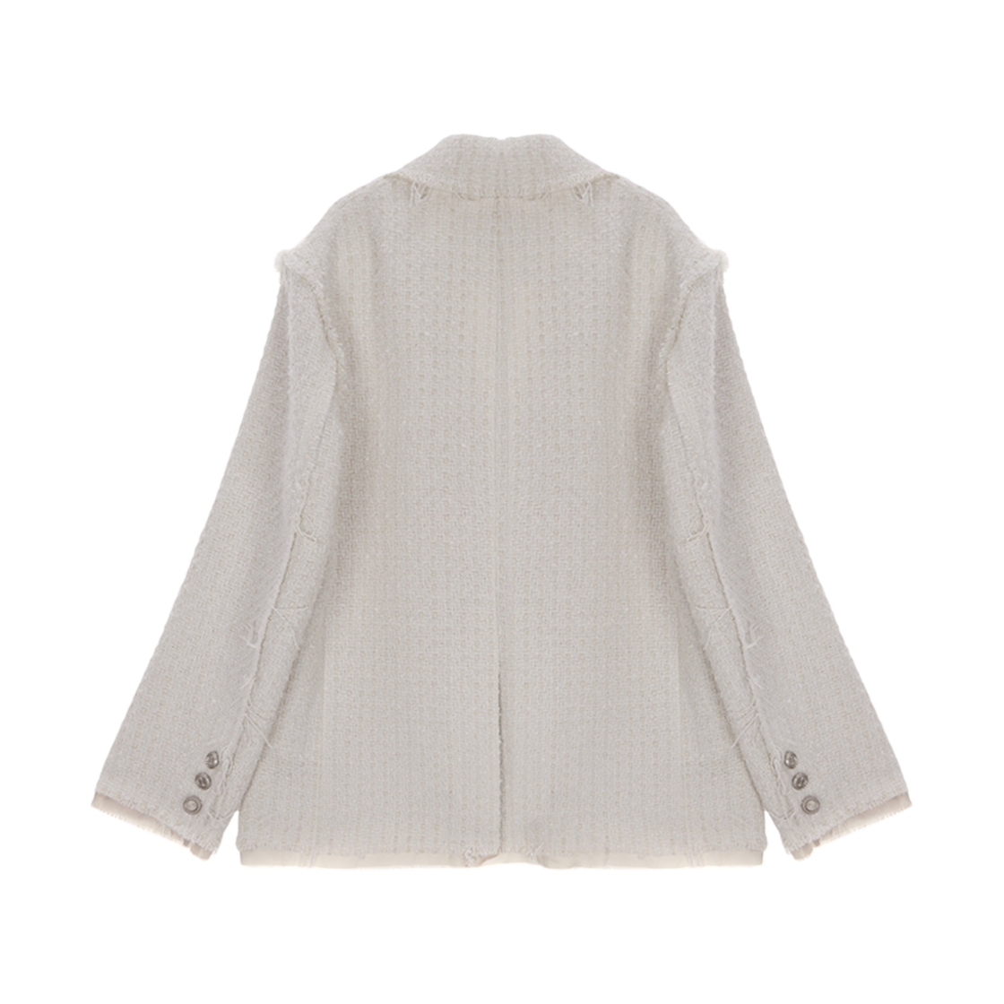 (W) 마뗑킴 트위드 포켓 블레이저 아이보리((W) Matin Kim Tweed Pocket Blazer Ivory) - 2