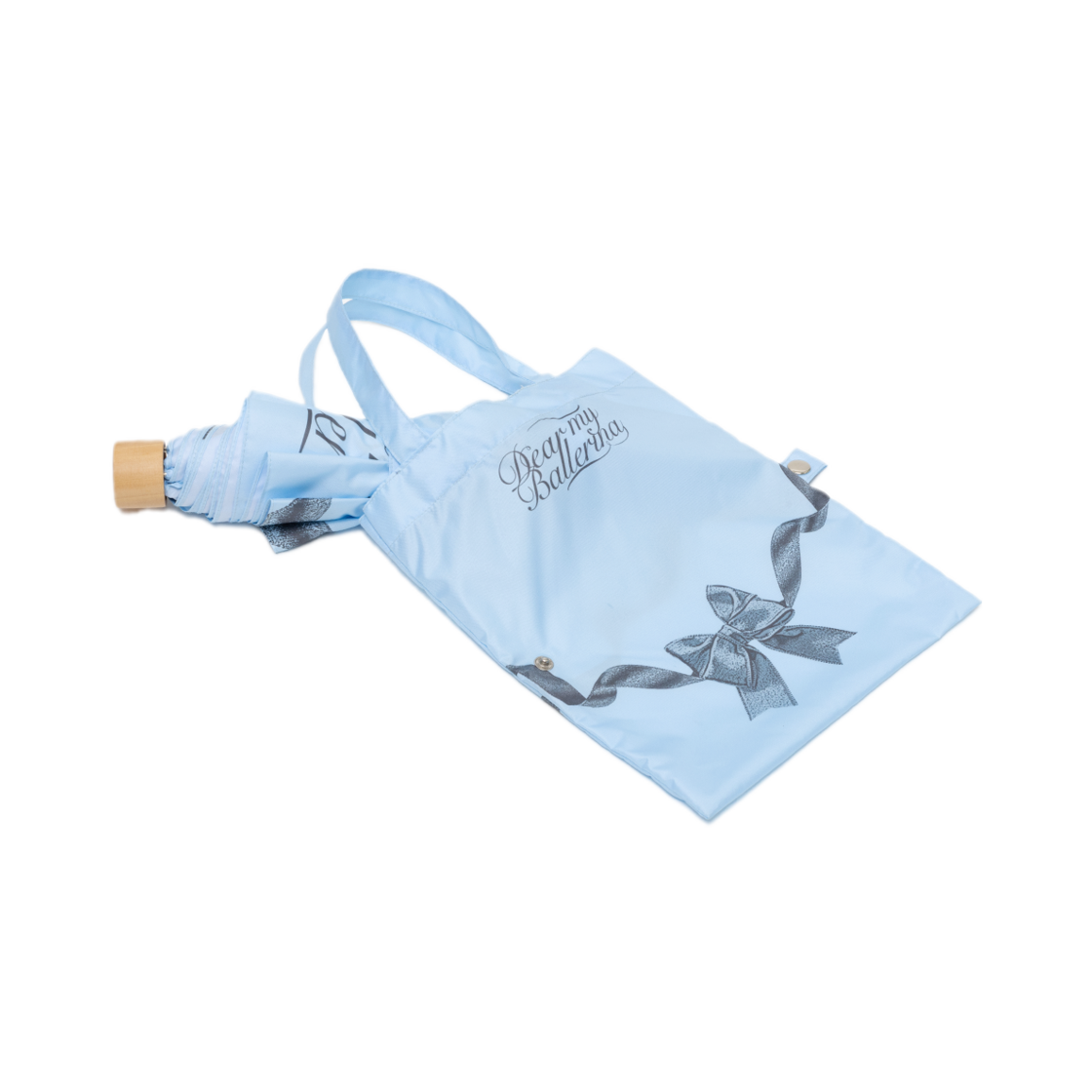 블루밍테일 블루 발레리나 에코백 접이식 우산 (초경량)(Bloomingtale Blue Ballerina Eco Bag Umbrella (Ultra Light))