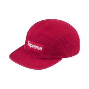 Supreme Washed Chino Twill Camp Cap Red - 24SS