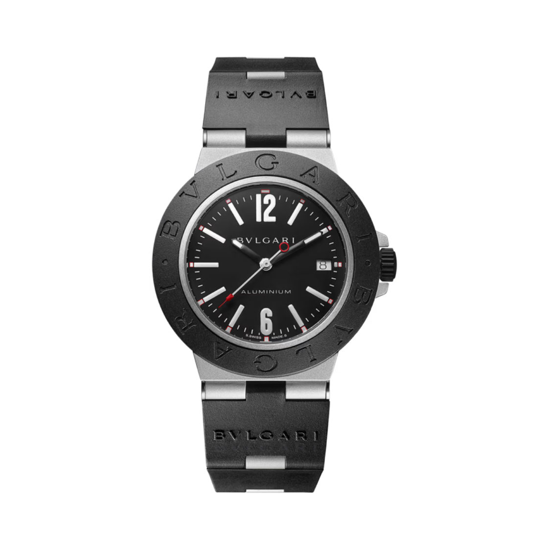 103445 Bulgari Aluminium 40mm Watch Black