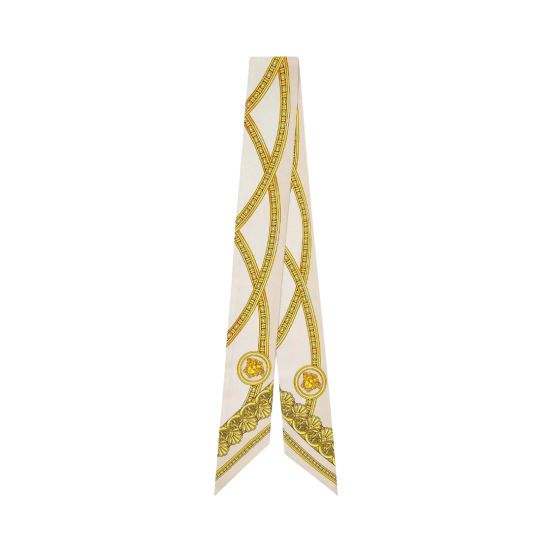 베르사체 라 쿠페 데 디유 실크 스카프 타이 프린트(Versace La Coupe des Dieux Silk Scarf Tie Print) - 1