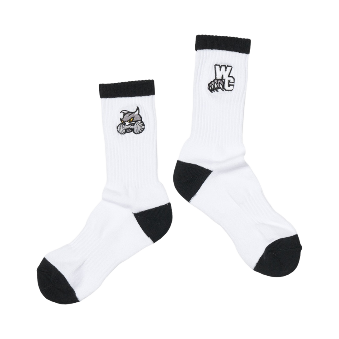 - ONERM Wild Cats Sports Socks Ver.2 White Black