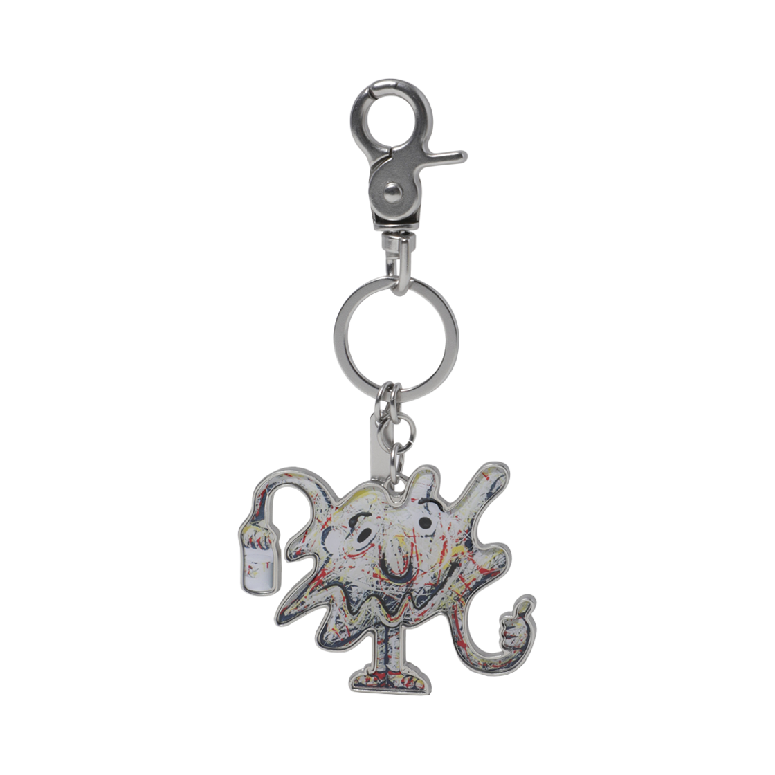 CAAAX25481IVX Customellow Graphic Key Ring Ivory