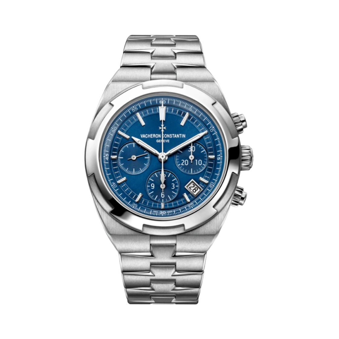 5500V/110A-B148 Vacheron Constantin Overseas Chronograph 42.5mm Caliber 5200 Steel Blue