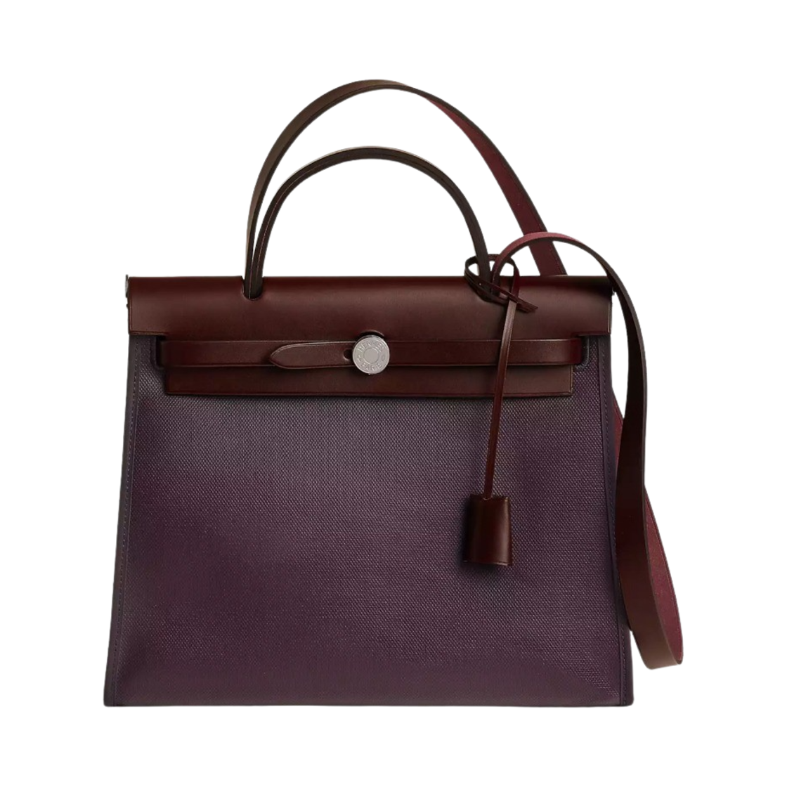 에르메스 에르백 집 31 백 셀리에 H 베를린 캔버스 & 팔라듐 하드웨어 까시스 루즈 셀리에(Hermes Herbag Zip 31 Bag Sellier H Berllin Canvas & Palladium Cassis Rouge Sellier) - 1