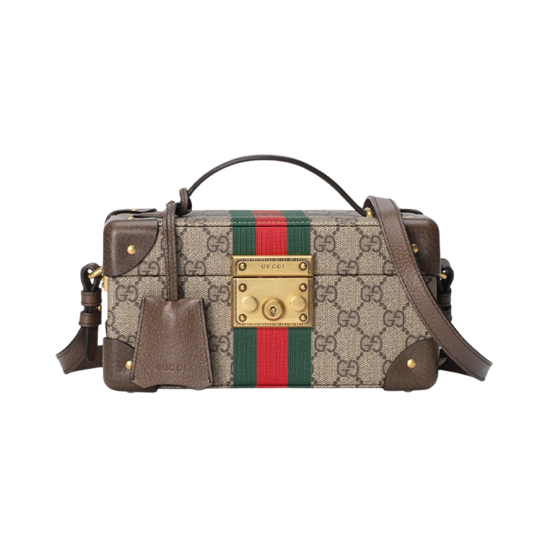 구찌 사보이 워치 케이스 베이지 에보니 슈프림(Gucci Savoy Watch Case Beige Ebony Supreme) - 1