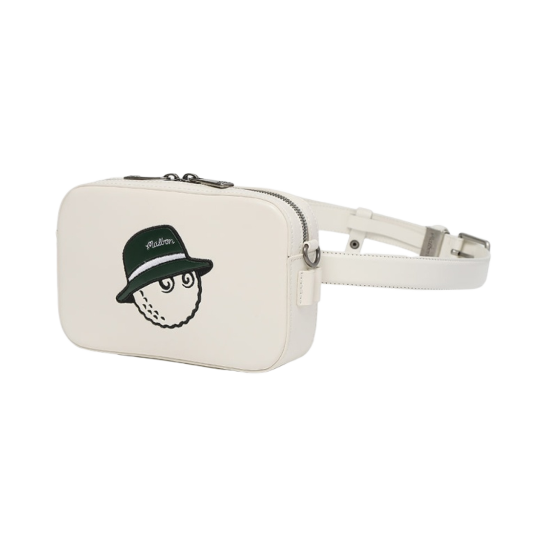 (W) 말본 골프 버킷 힙색 벨트 아이보리((W) Malbon Golf Buckets Hip Sack Belt Ivory) - 1