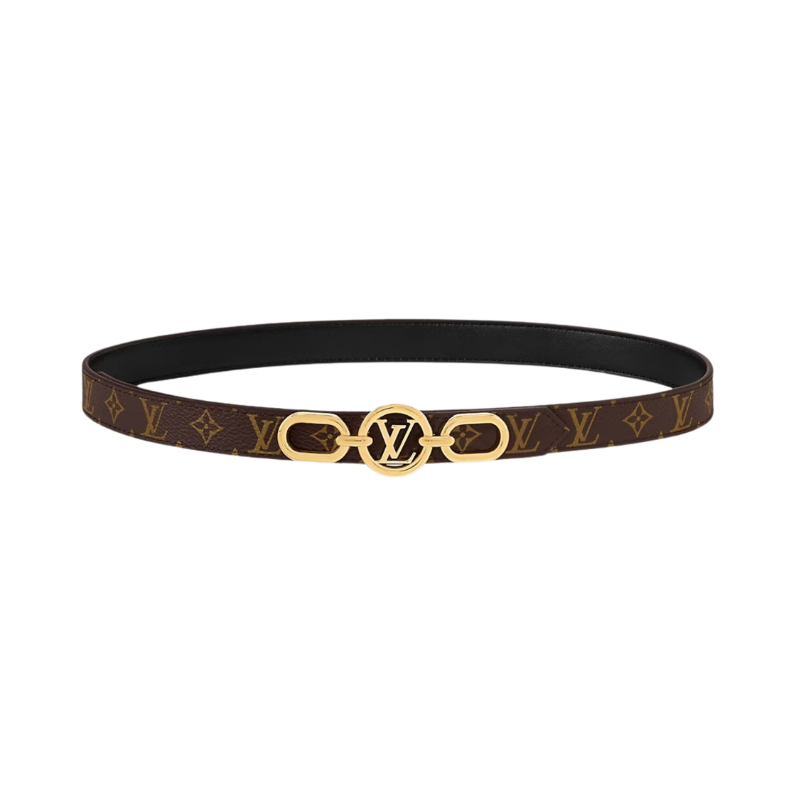 M0510 (W) Louis Vuitton LV Circle Prime 20MM Reversible Belt Monogram Black