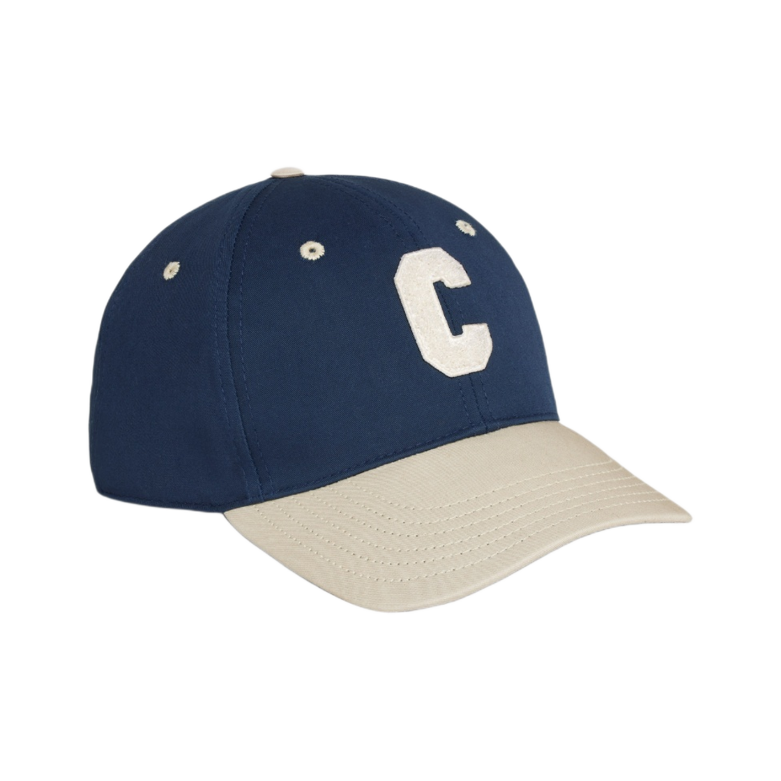 셀린느 이니셜 베이스볼 캡 코튼 네이비 베이지(Celine Initial Baseball Cap in Cotton Navy Beige) - 2