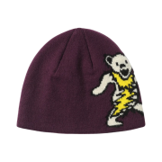 Thisisneverthat x Grateful Dead Dancing Bear No Cuff Beanie Plum