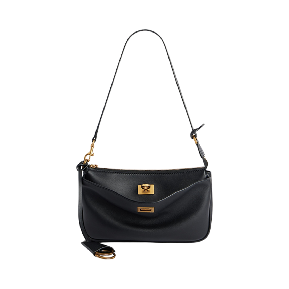 8141112ABKX1000 Balenciaga Rodeo Sling Pochette Black