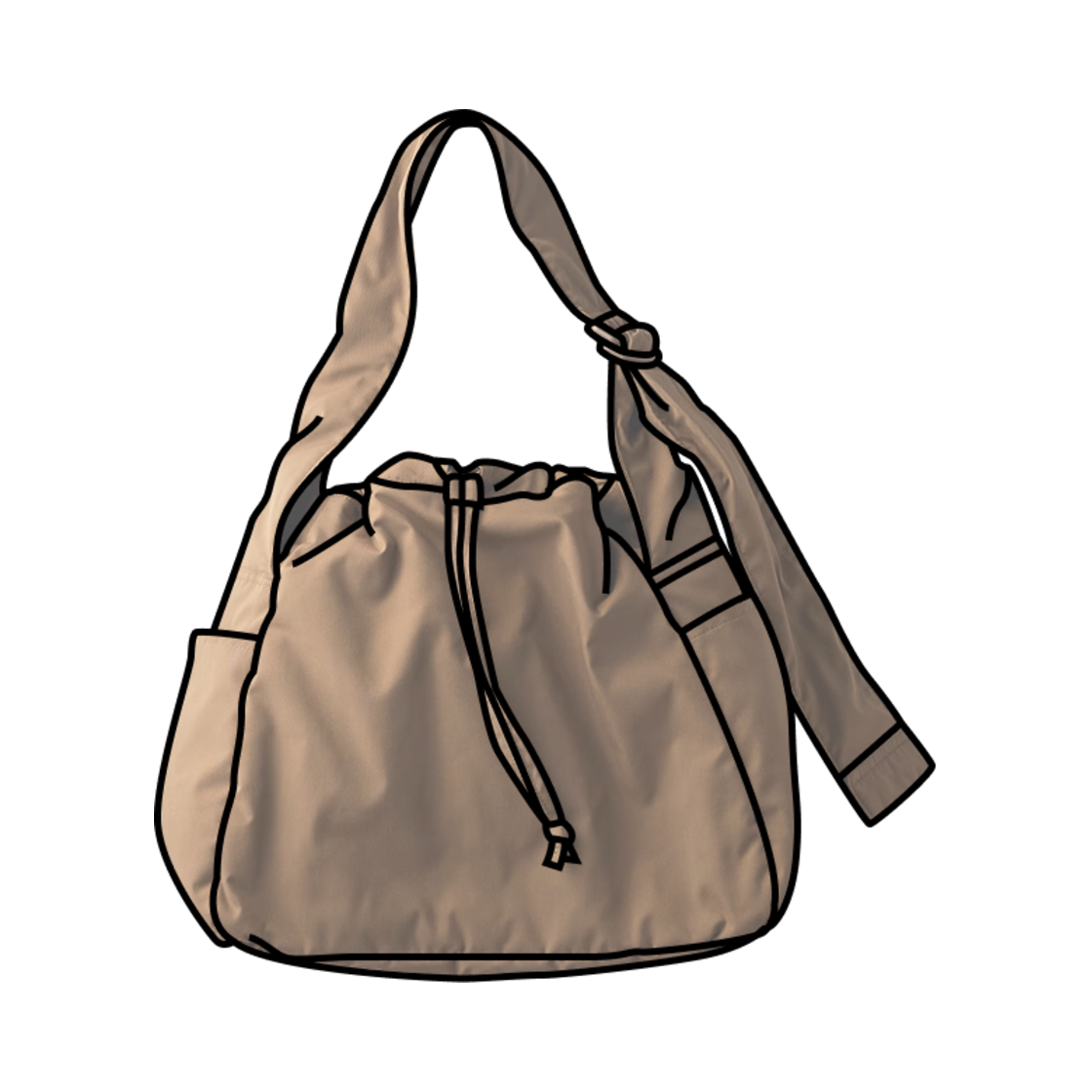 475638-34 Uniqlo C Soft Puppy Shoulder Bag Brown - KR