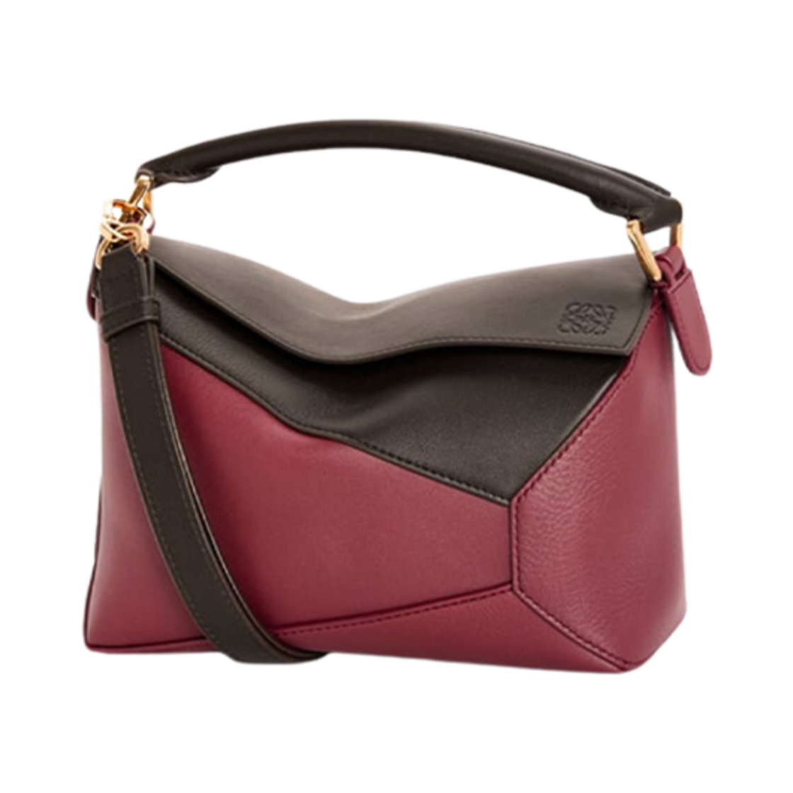 로에베 스몰 퍼즐 백 인 클래식 카프스킨 초콜릿 버건디(Loewe Small Puzzle Bag In Classic Calfskin Chocolate Burgundy) - 1