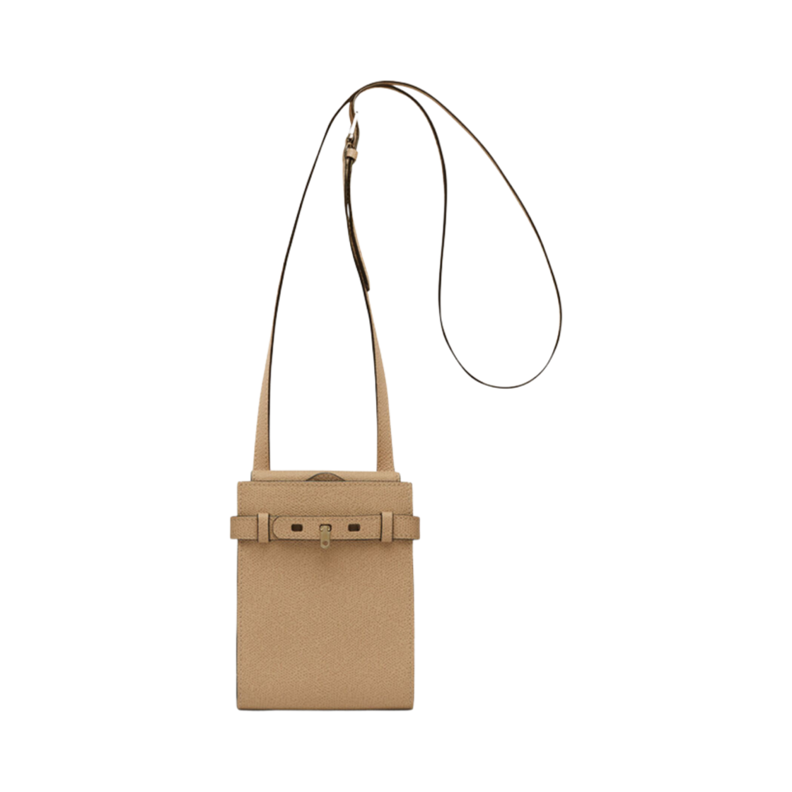 발렉스트라 브레라 B-트라콜리나 슬림 크로스바디 마이크로 백 캐시미어 베이지(Valextra Brera B-Tracollina Slim Crossbody Micro Bag Cashmere Beige)