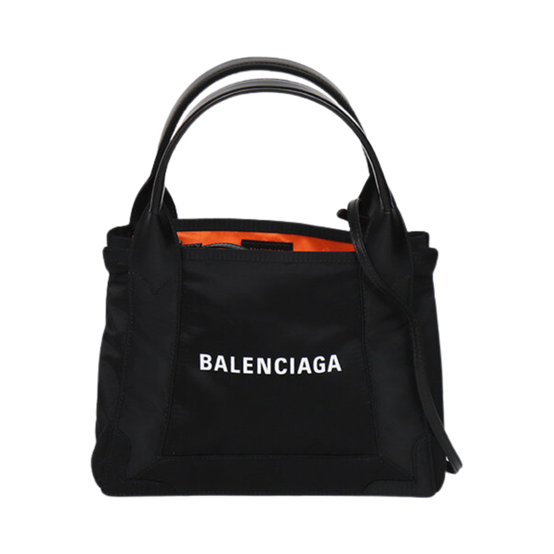 발렌시아가 카바스 XS 토트백 블랙 화이트