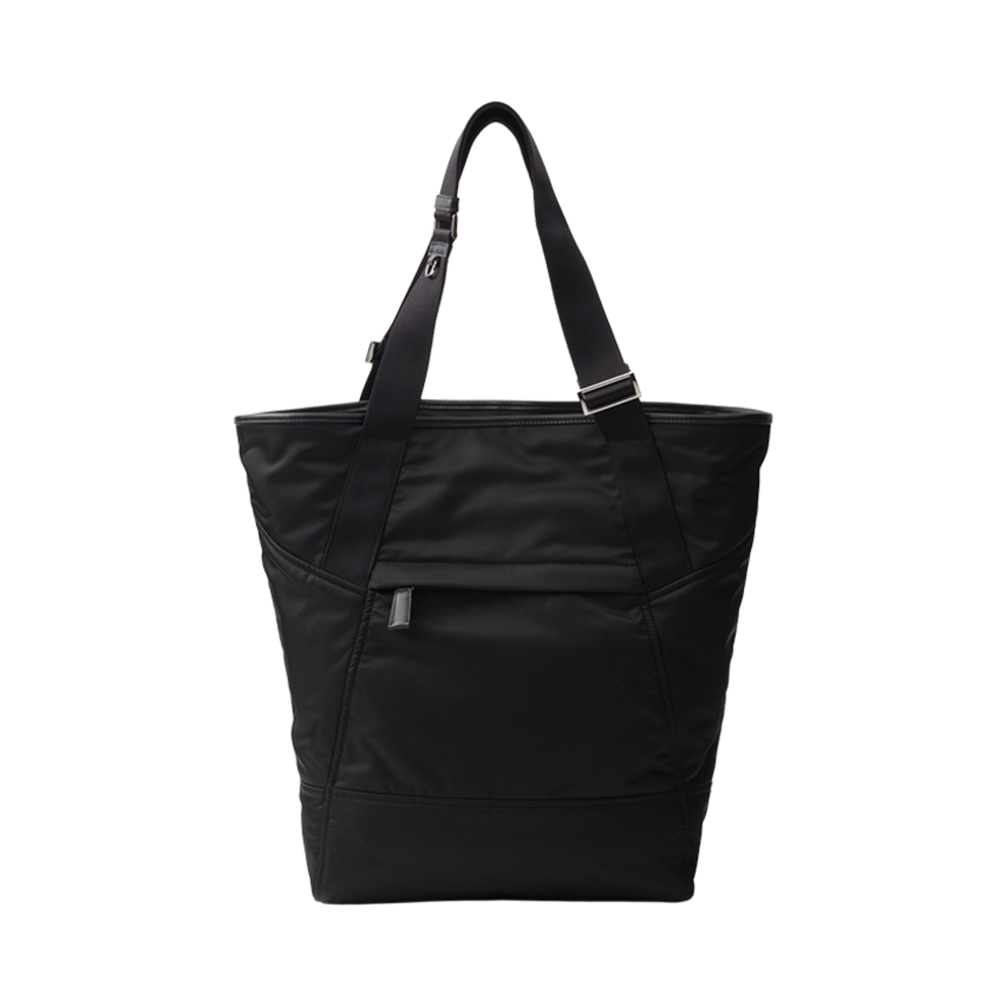 프라다 리나일론 앤 레더 토트백 블랙(Prada Re-Nylon and Leather Tote Bag Black) - 2