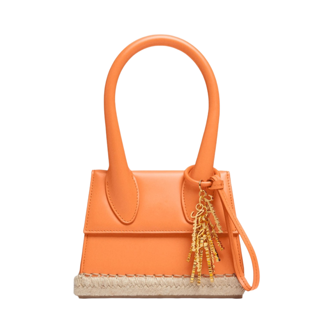 자크뮈스 르 치키토 모옌 꼬르타도 에스파드리유 시그니쳐 핸드백 오렌지(Jacquemus Le Chiquito Moyen Cordao Espadrille Signature Handbag Orange) - 1