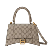 Gucci x Balenciaga The Hacker Project Small Hourglass Bag Beige Ebony