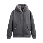 Zara Reversible Bomber Jacket Grey