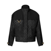(W) Louis Vuitton Monogram Cloud Transitional Jacket Black