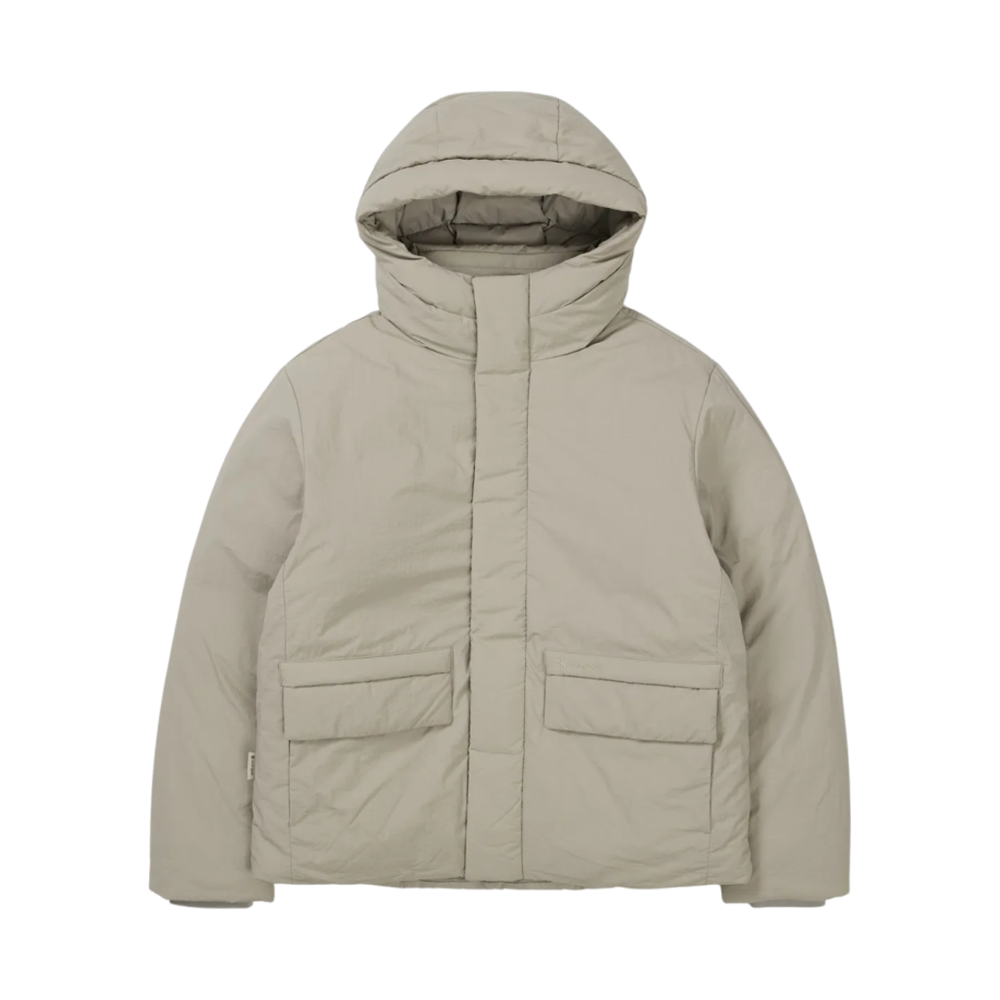 S24WMGDJ10 Snow Peak City Camper Hood Heavy Down Jacket Beige Gray