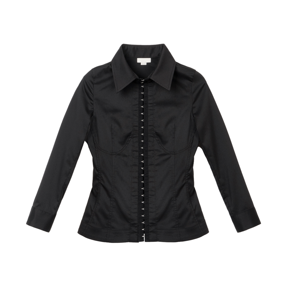 본네 코르셋 심 셔츠 블랙(Bonnae Corset seam shirt Black)
