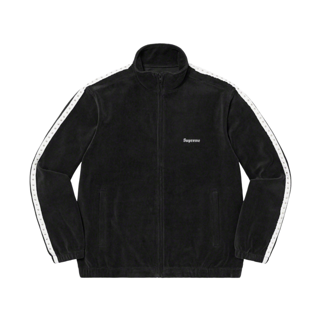 슈프림 스터드 벨루어 트랙 자켓 블랙 - 22FW(Supreme Studded Velour Track Jacket Black - 22FW) - 1