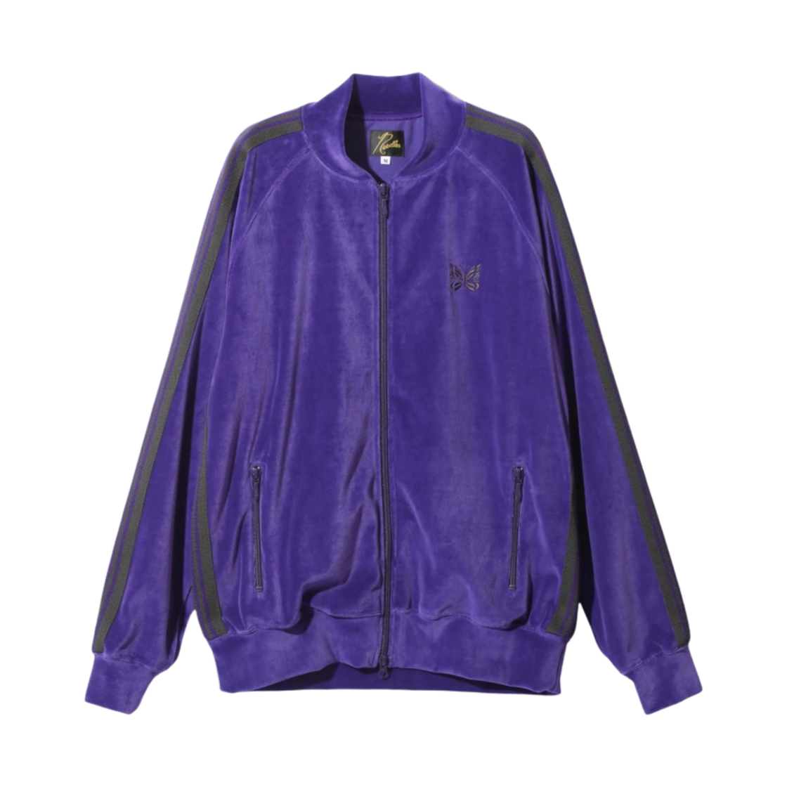 NS251C Needles R.C. Track Jacket C/PE Velour Purple