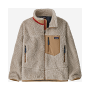 (Kids) Patagonia Retro-X Jacket Natural W Grayling Brown