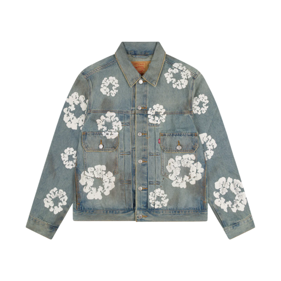 데님 티어스 더티 위시 리쓰 타입 2 라이트 워시(Denim Tears Dirty Wash Wreath Type II Light Wash)