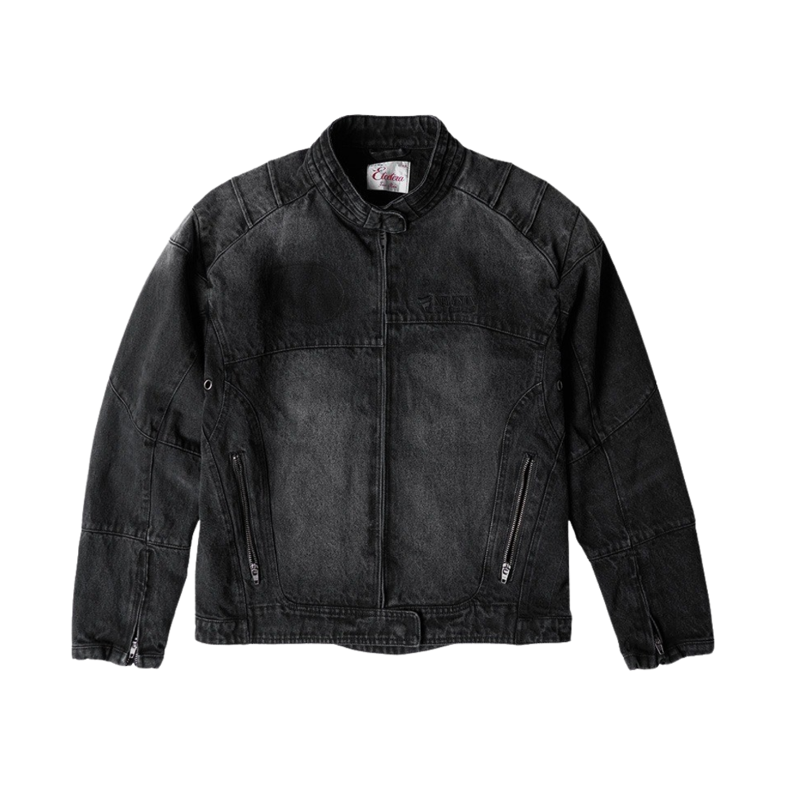 이티씨이 데님 레이서 자켓 블랙(ETCE Denim Racer Jacket Black)