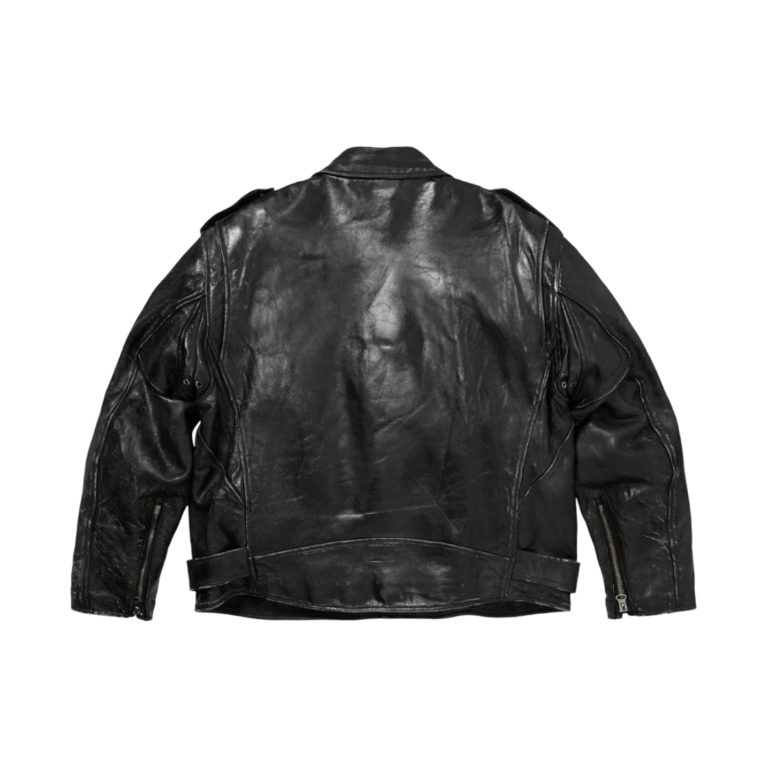 슈프림 x 블랙민즈 페인티드 레더 모터사이클 자켓 블랙 - 23FW(Supreme x Blackmeans Painted Leather Motorcycle Jacket Black - 23FW) - 3