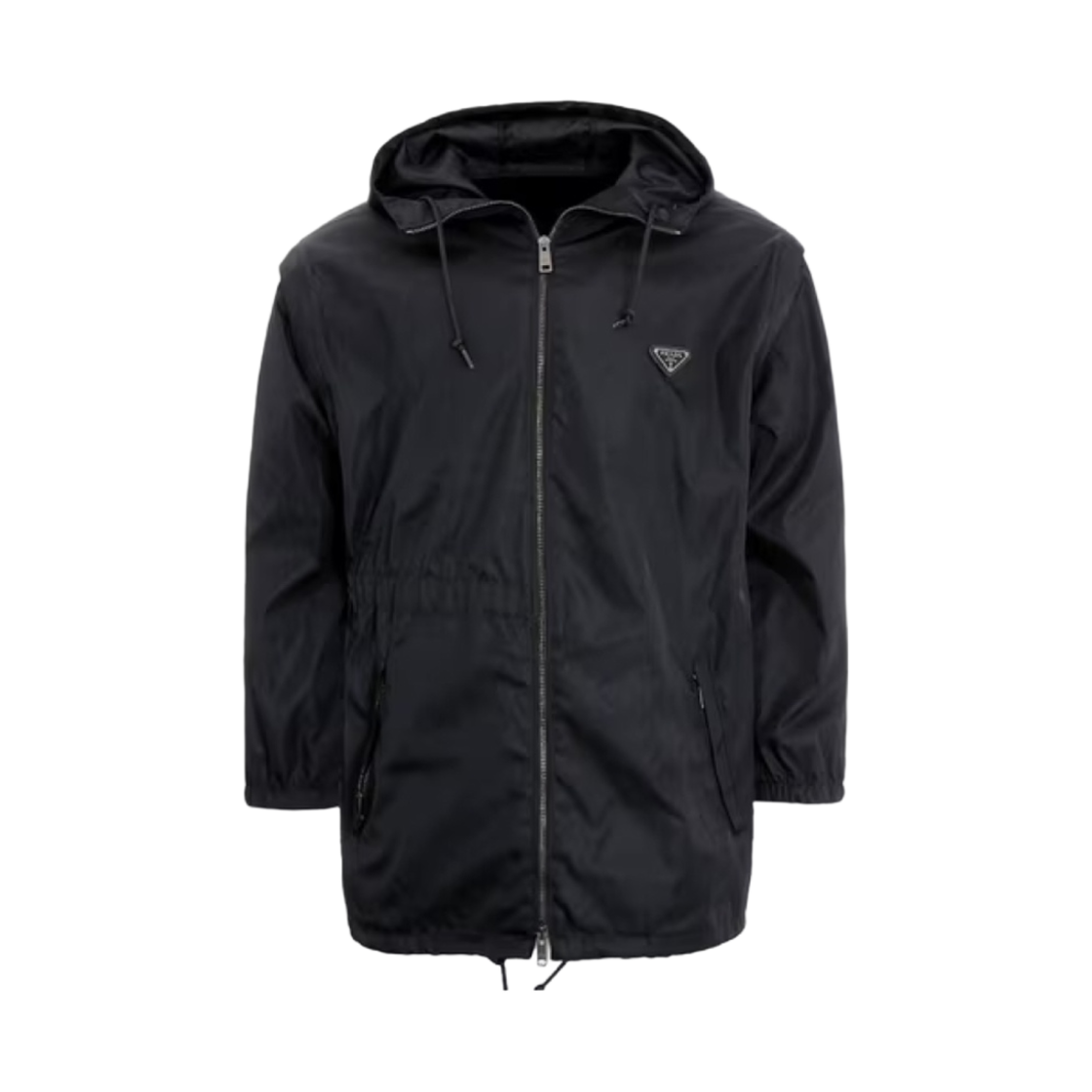 (W) 프라다 리나일론 블루종 자켓 블랙((W) Prada Re-Nylon Blouson Jacket Black) - 1
