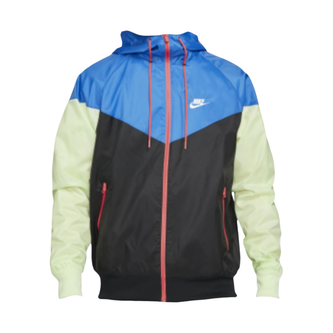 나이키 NSW 윈드러너 후드 자켓 블랙 블루 - 아시아(Nike NSW Windrunner Hooded Jacket Black Blue - Asia)
