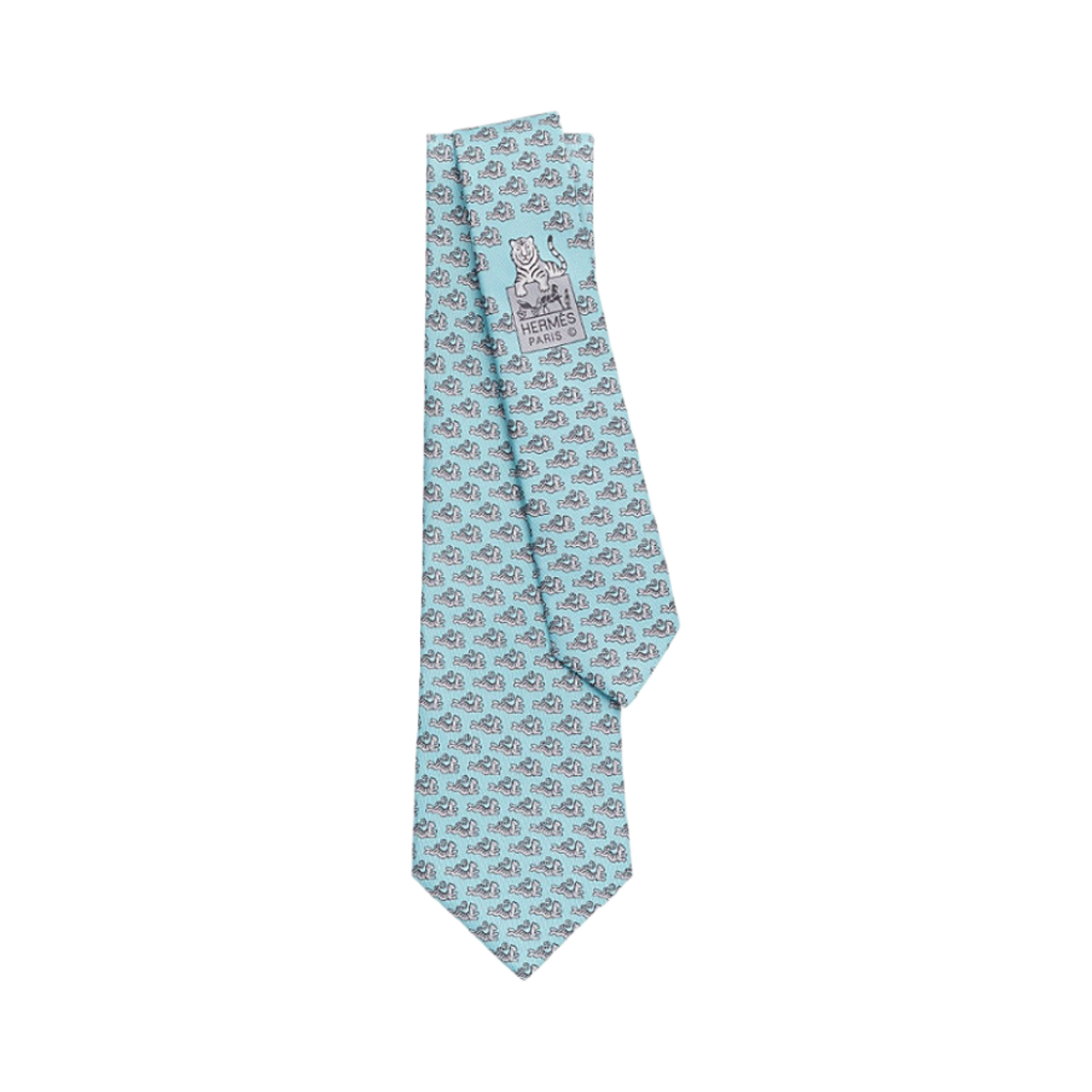 에르메스 타이 7 해피 타이거 타이 씨엘 그리(Hermes Tie 7 Happy Tiger Tie Ciel Gris) - 1