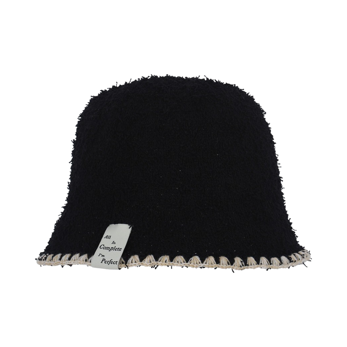올인컴플리트 피그테일 버킷햇 블랙