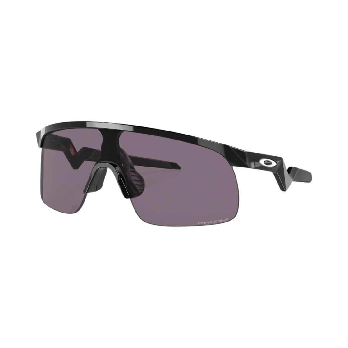 (유스) 오클리 레지스터 폴리쉬드 블랙 프레임 프리즘 그레이 렌즈 하이 브릿지 핏((Youth) Oakley Resistor Polished Black Frame Prizm Grey Lenses High Bridge Fit) - 1
