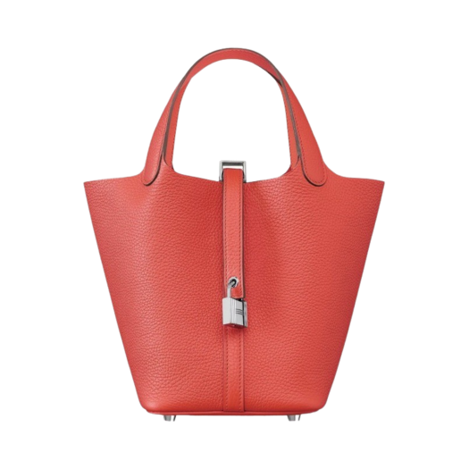 Hermes Picotin Lock 18 Bag Clemence & Palladium Rose Texas