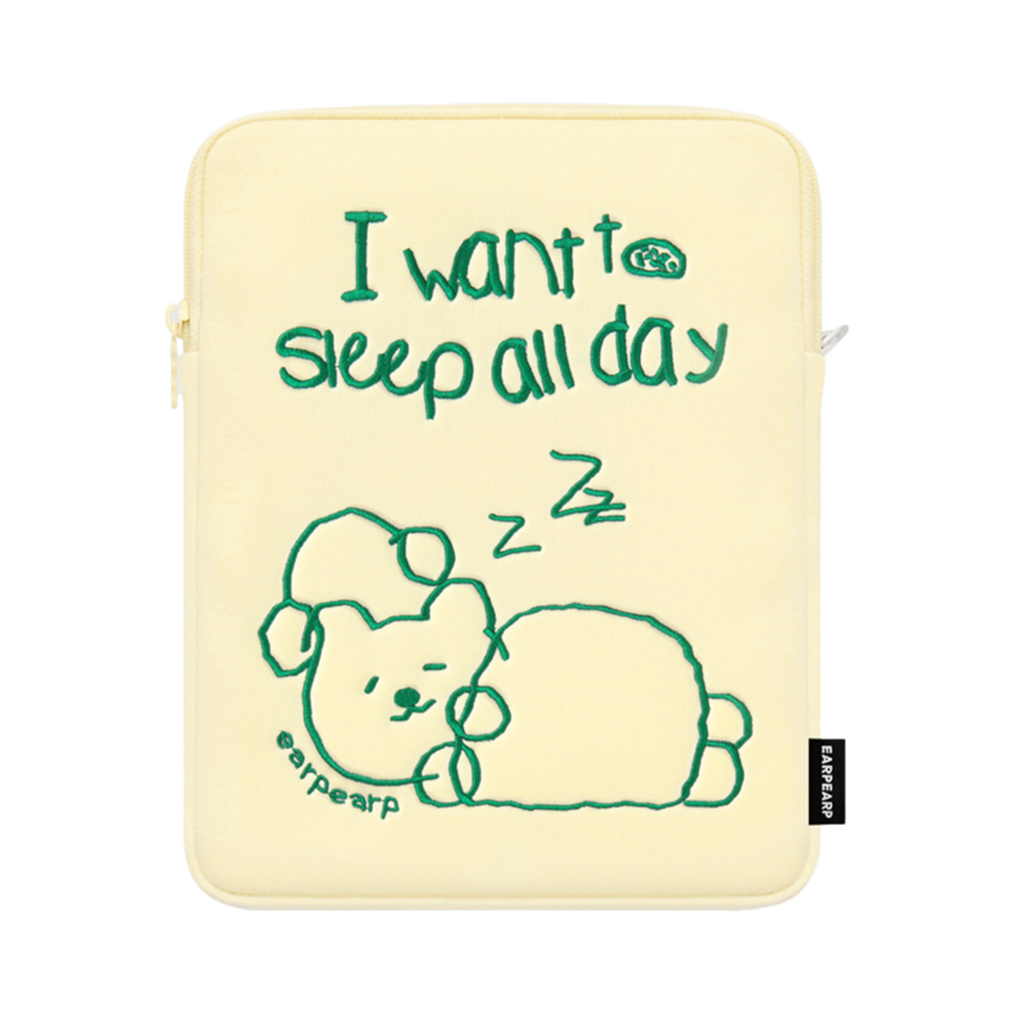 E2407_0003 earpearp Sleeper Covy Notebook Pouch Ivory