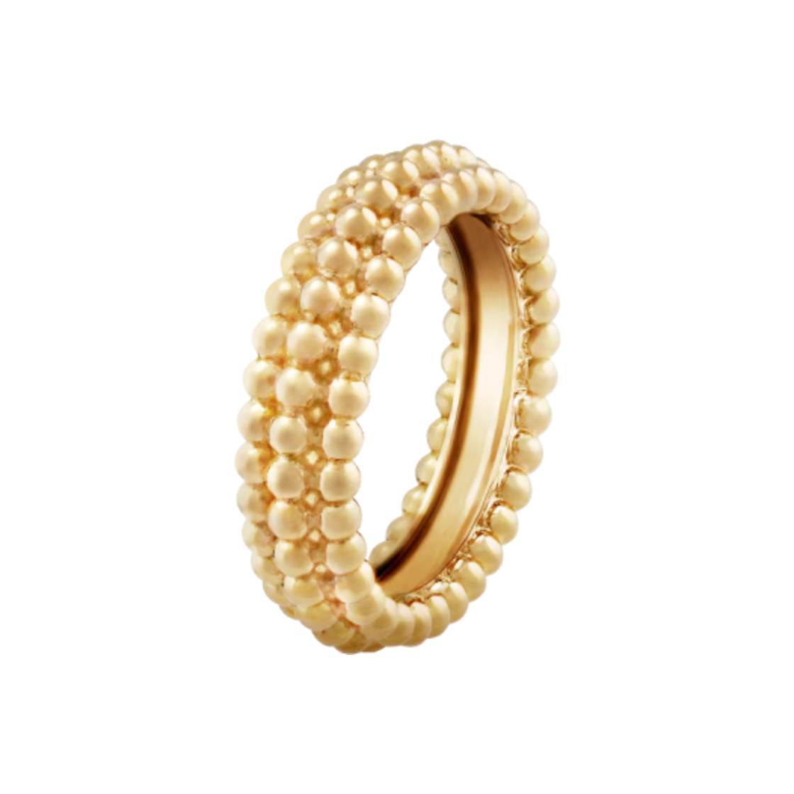 반 클리프 & 아펠 뻬를리 링 3 로우 18K 옐로우 골드(Van Cleef & Arpels Perlee Ring 3 Rows 18K Yellow Gold)