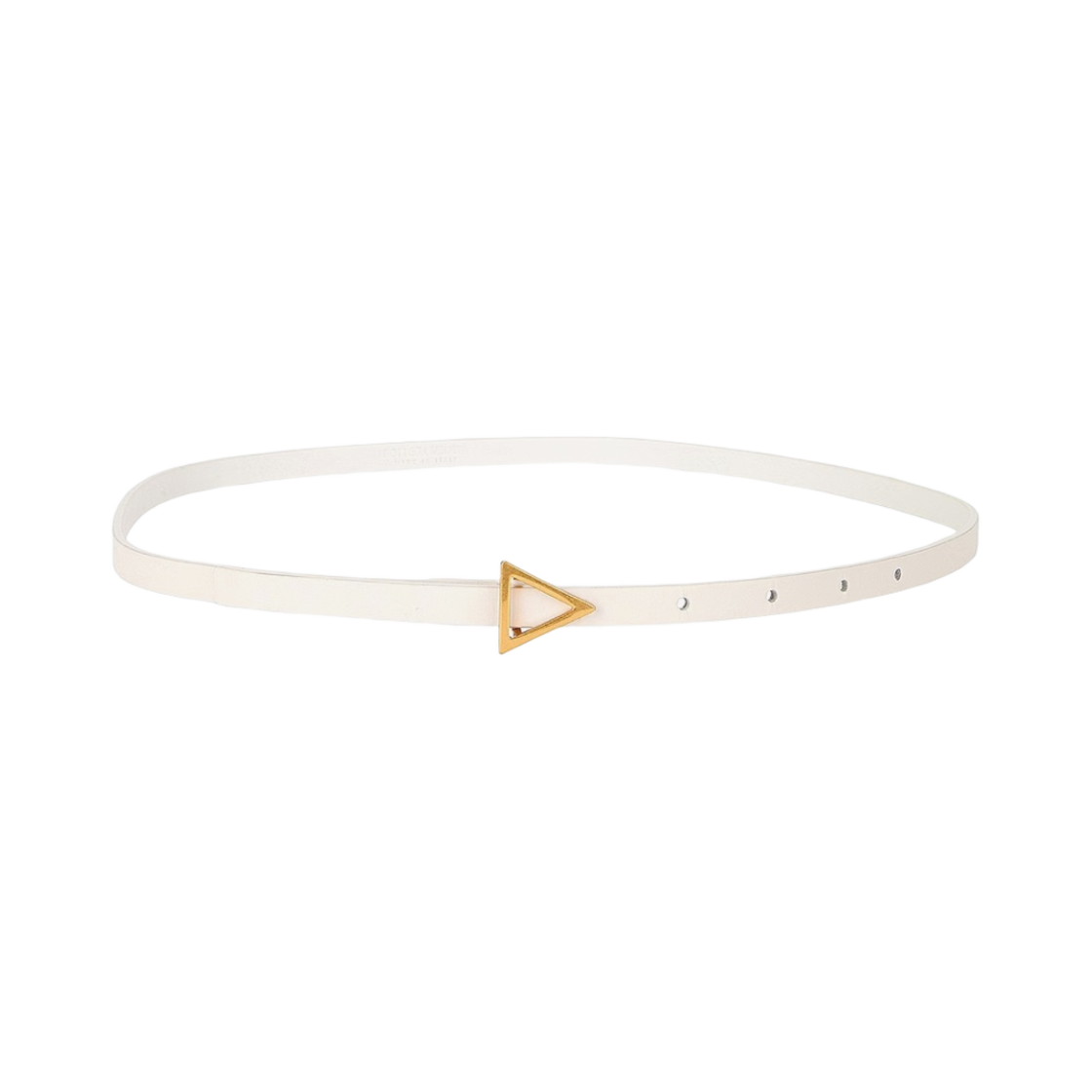 (W) 보테가 베네타 트라이앵글 벨트 화이트((W) Bottega Veneta Triangle Belt White) - 1