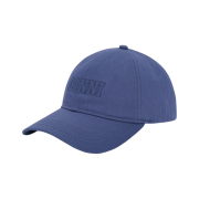 Ganni Software Heavy Cotton Cap Grey Blue