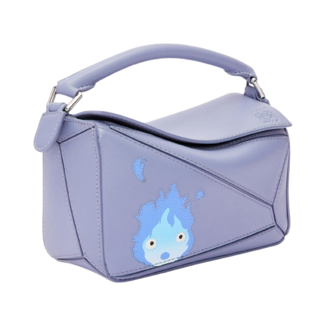 로에베 x 하울의 움직이는 성 캘시퍼 미니 퍼즐백 사틴 카프스킨 블루베리(Loewe x Howl's Moving Castle Calcifer Mini Puzzle Bag in Satin Calfskin Blueberry) - 2