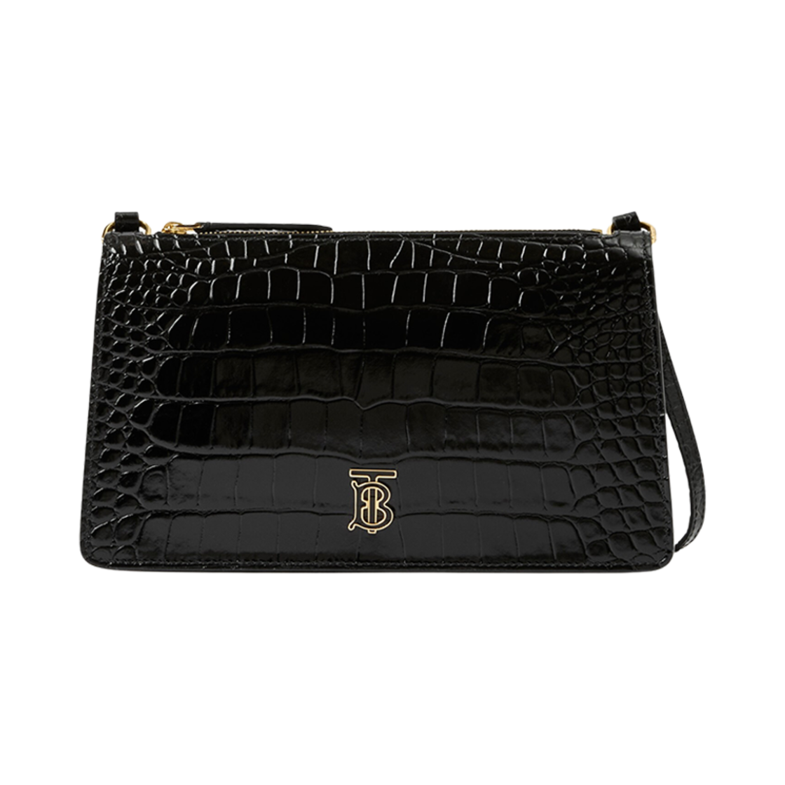 버버리 미니 TB 숄더 파우치 블랙(Burberry Mini TB Shoulder Pouch Black) - 1